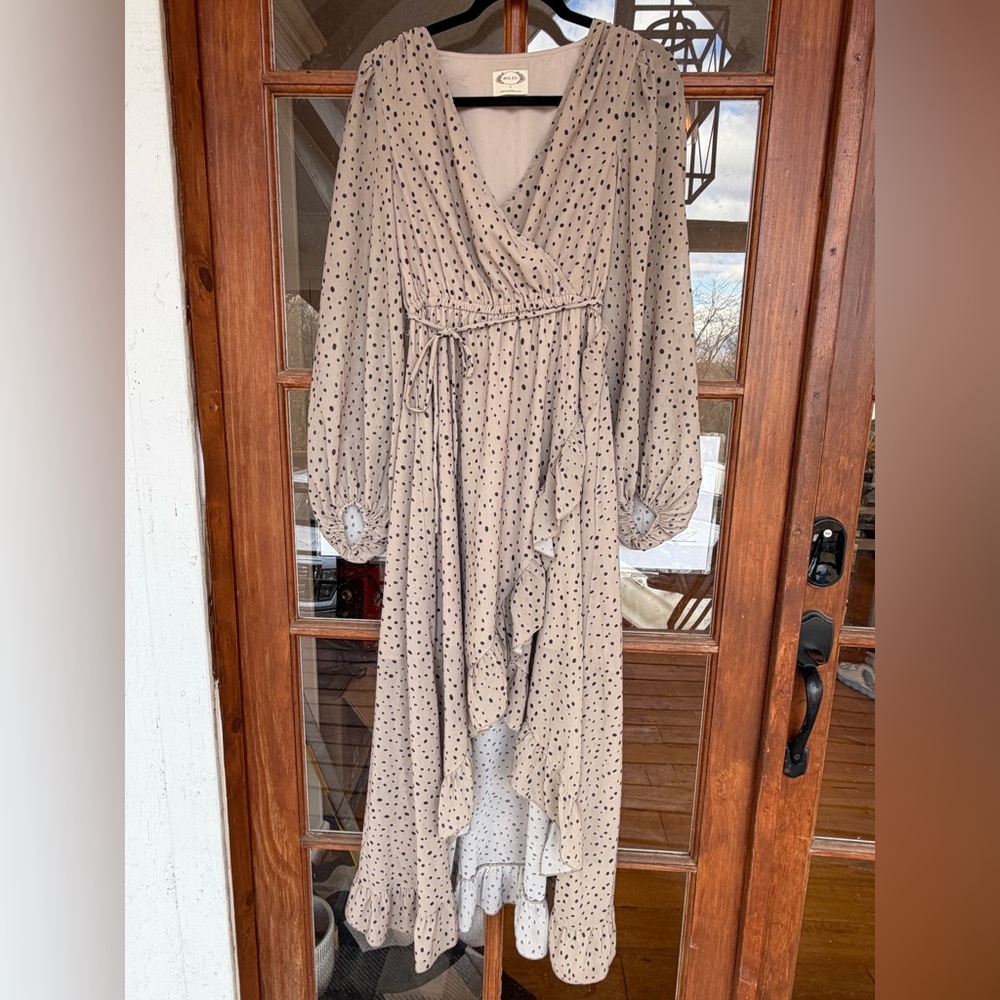 Joyfolie High Low Polka Dot Dress